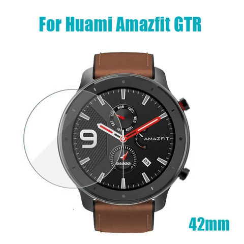 Eye Care Clear Film Tempered Glass Screen Protector For AMAZFIT GTR Smart Watch 42/47mm Smart Watch Protective Accessories