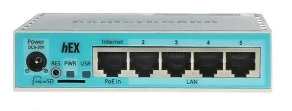 Router MikroTik Hex (rb750gr3) 10/100/1000BASE-TX White router | Компьютеры и офис