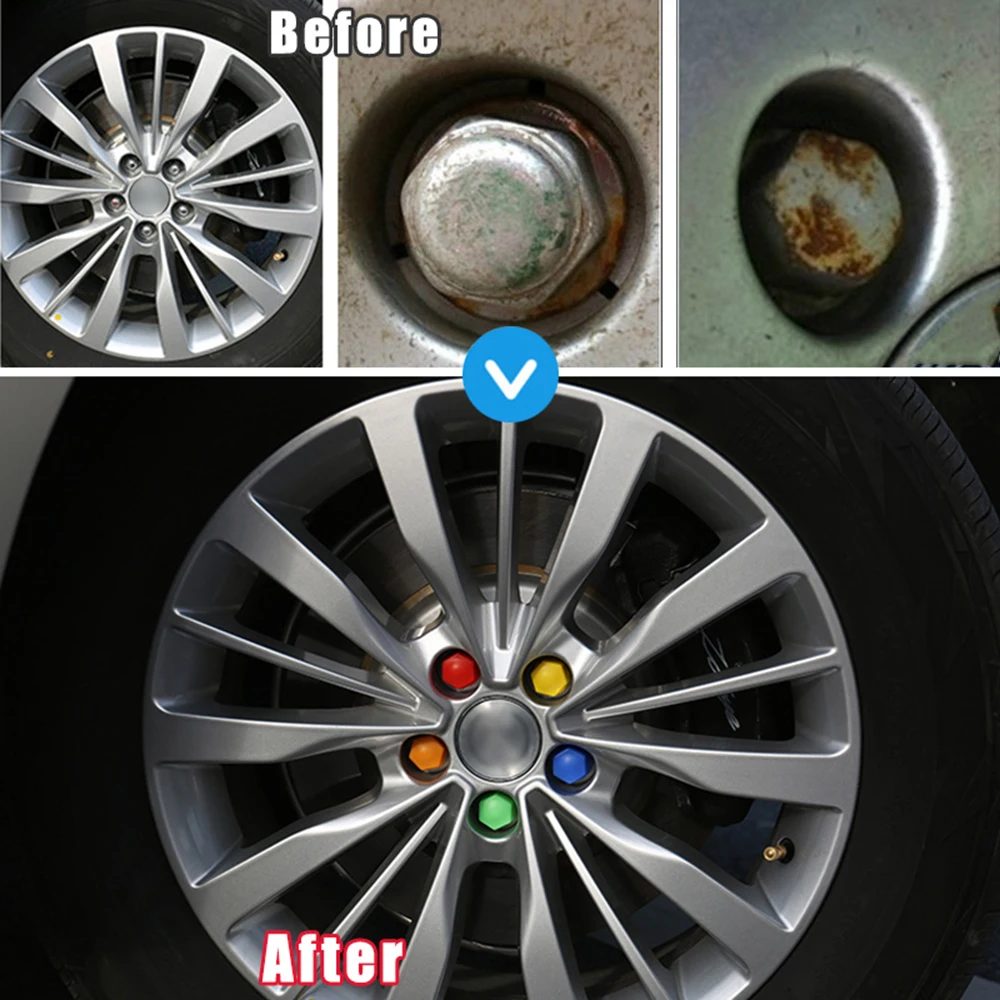 Car Wheel Nut Caps Cover Center Protection for Alloy Wheel Bolt Caps 19mm 17mm 21mm Car Tyre Nut Bolt Exterior Decoration 20pcs,wheel nut caps,wheel nut covers,bolt nut covers,auto accessories,car accessories
