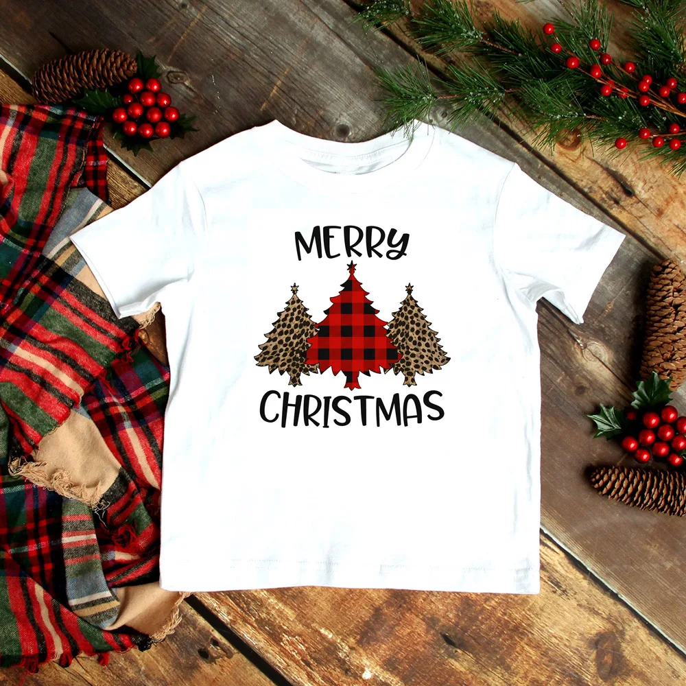 Merry Christmas Family Shirts Family Christmas T-Shirts Mommy and Me T-Shirt Family Matching Christmas printing Clothes