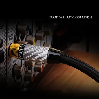 

HIFI pure copper digital coaxial audio cable coaxial audio output line audio line subwoofer line 7.1 channel