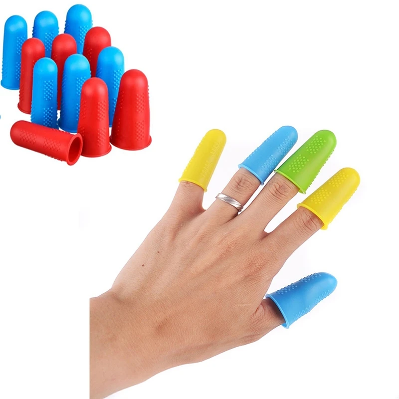 3pcs/set Silicone Finger Protector Sleeve Cover Anti cut Heat Resistant