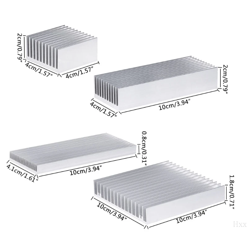 

New Extruded Aluminum Heatsink For High Power LED IC Chip Cooler Radiator Heat Sink