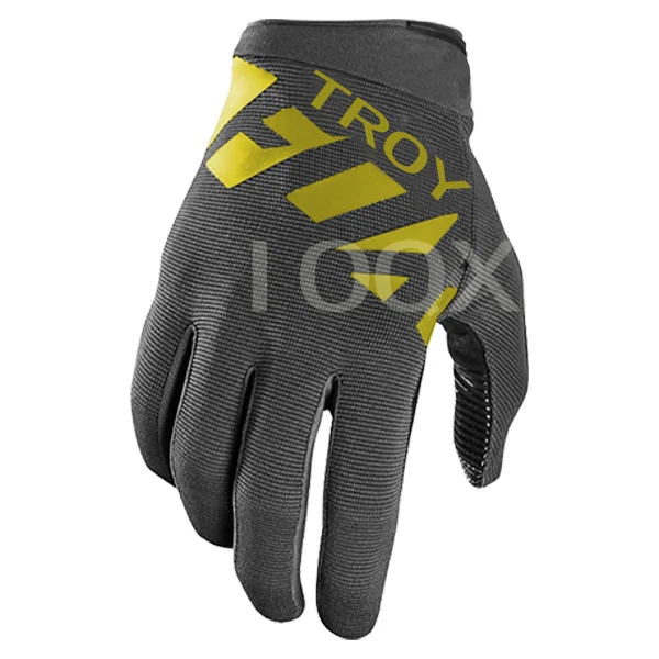 Зеленые велосипедные перчатки TROY Fox Raner 180 MX гоночные для эндуро BMX горный
