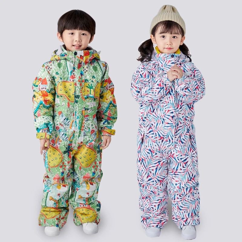 

Ski Suit Kids Ski Jumpsuit Children Winter Warm Windproof Waterproof Snow Jacket And Pants Boys Girls Skiing And Snowboard Suit