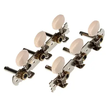 

2pcs Classical Guitar String Tuning Keys Pegs Machine Heads 3R 3L Tuner Silver