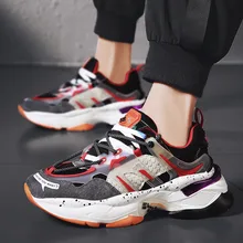 Ins autumn daddy shoes outdoor sports shoes heighten men's shoes lace up running shoes Zapatos de hombre