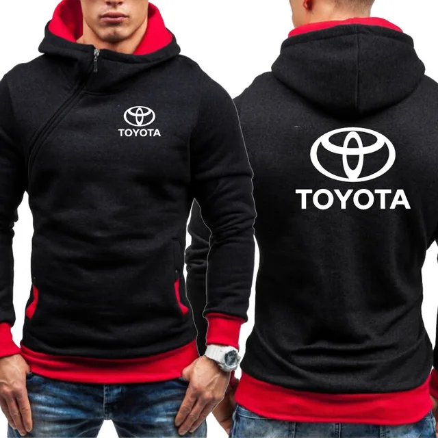 Мужские толстовки с капюшоном для Toyota с логотипом автомобиля, толстовка с капюшоном, модная демисезонная флисовая хлопковая куртка на молнии в стиле хип-хоп Harajuku, мужская одежда - Цвет: as picture