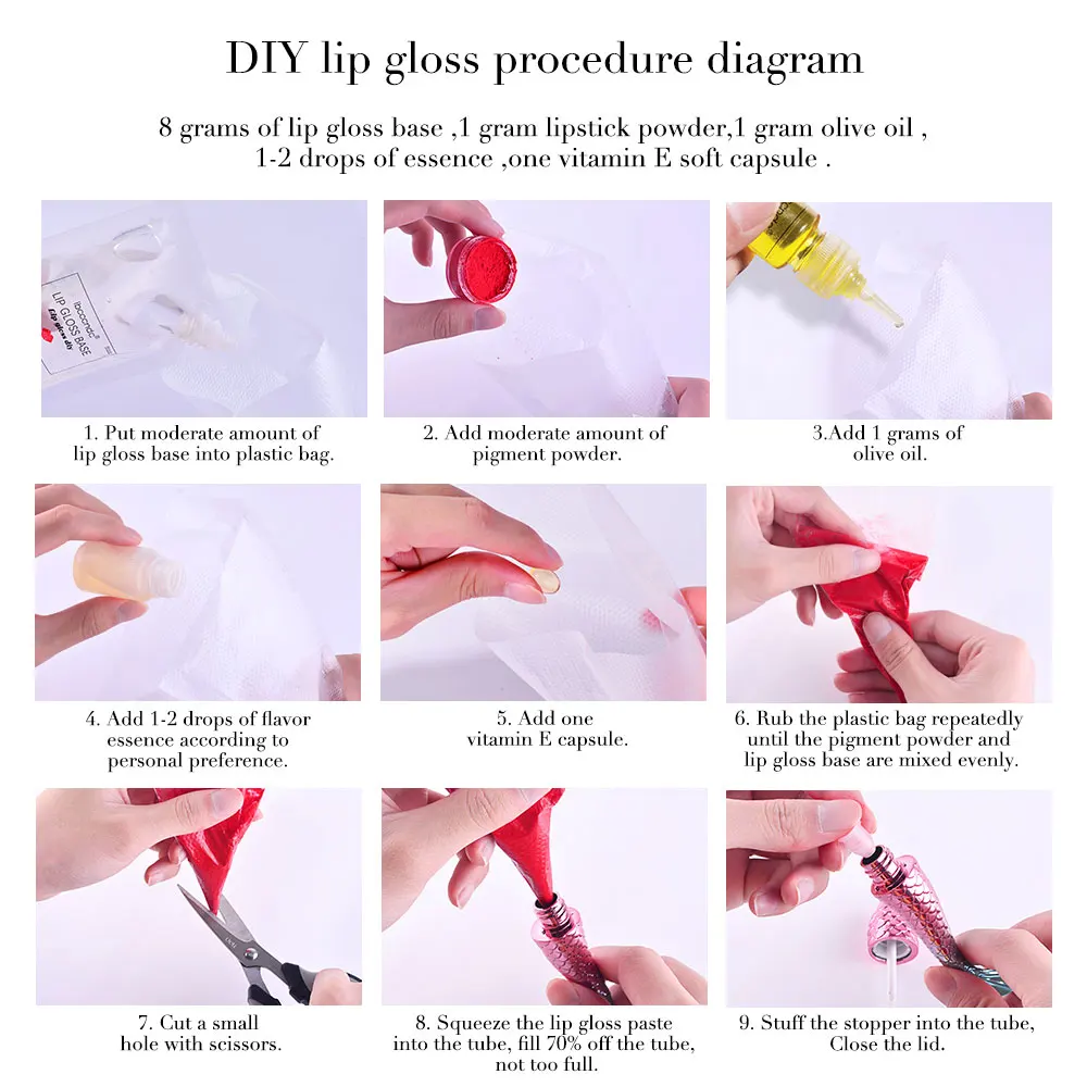 DIY Lip Gloss Base Kit Clear Lip Gloss Base Oil Making Kit DIY Lip Glaze Base Raw Material Handmade Cosmetic Lipstick Makeup Set DIY Lip Gloss Base Kit Clear Lip Gloss Base Oil Making Kit DIY Lip Glaze Base Raw Material Handmade Cosmetic Lipstick Makeup Set