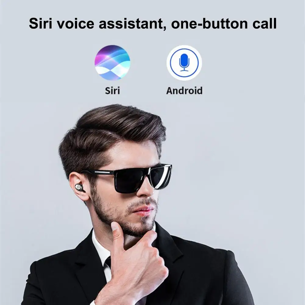 Мини наушники F9 Bluetooth 5,0 TWS беспроводные стерео наушники для зарядки Спортивная гарнитура 2000 мАч