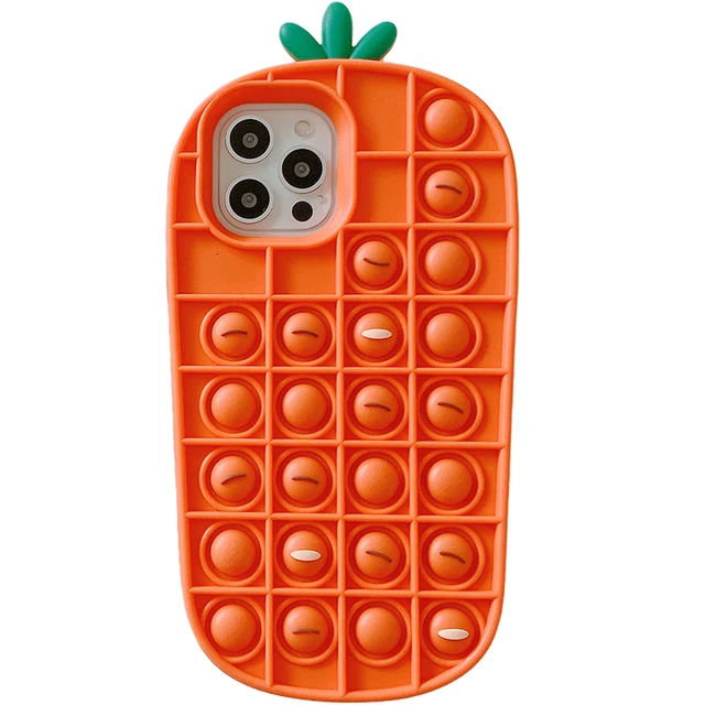 Agrotera Soft Silicone Case Cover for iPhone 7 8 Plus X XS XR 11 Pro Max SE 2020 12 Pop it Fidget Toys Rubber Yellow Duck 17