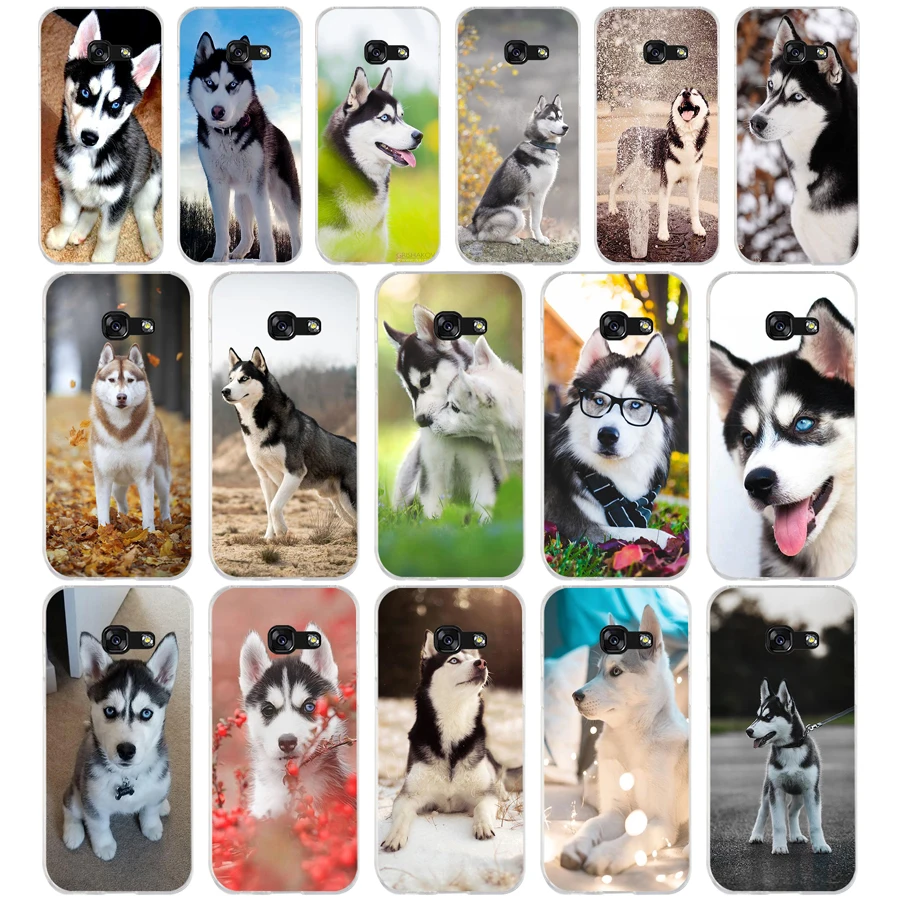 191Sd Animal Husky Puppy Custodia Morbida In Silicone Tpu Cover Per Samsung A3 A5 A6 Plus A7 A8 A9 Star Lite S 6 7 8 9