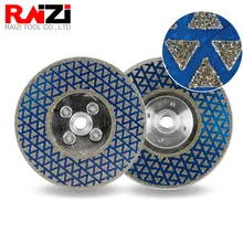 

Raizi 5 inch/125mm Electroplated Diamond Cutting and Grinding Blade for Marble Natural Stone Ceramic Doubled Sided Cutting Disc