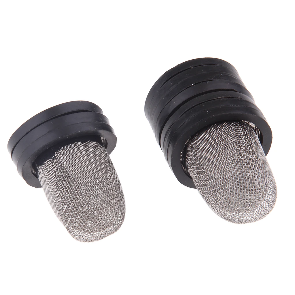 10Pcs Black Motorcycle Oil Fuel Filters Thimble Mesh Cup for Honda 125cc CG125 Scooter