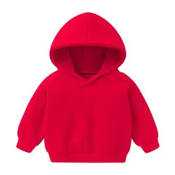 Yk nova primavera outono das crianças do bebê meninos meninas roupas de algodão com capuz moletom moda sólida crianças hoodies pulôver topos casaco