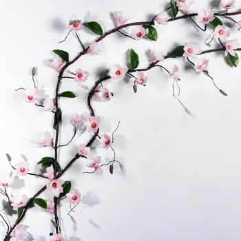 

Artificial Flower Plant Magnolias Vines Fake Flower Wedding Home Party Decoration TB Sale