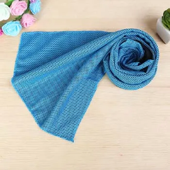 better blue Горячее Летнее спортивное ледяное полотенце, 9 цветов, практичное долговечное быстроохлаждающее полотенце для лица, Разогревающее многоразовое охлаждающее полотенце - Цвет: better blue