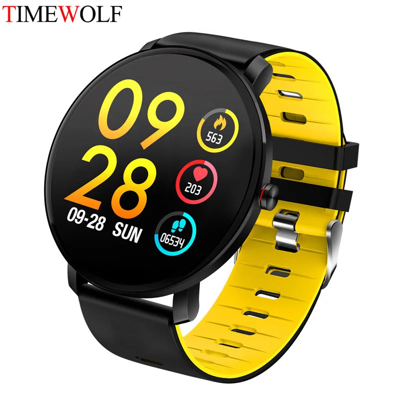 

Timewolf Bluetooth Smart Watch Men Waterproof IP68 Heart Rate Smart Watch Waterproof Smartwatch for Iphone IOS Android Phone