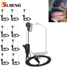 

LSENG Acoustic Tube Earpiece PTT Headset Earphone Mic Compatible Walkie Talkie Radio Baofeng UV-5R 888S Retevis H-777 (10PCS)