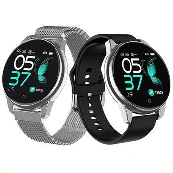 

M4 Fitness SIngle Touch Band 24-Hour Heart Rate Blood Pressure Sleep Monitor Business Style Smart Watch Men Women
