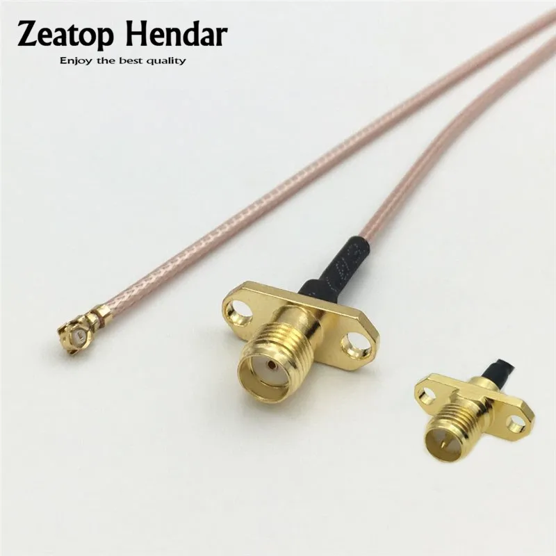USA-CA LMR100 RP-SMA MALE ANGLE to RP-TNC MALE Coaxial RF Pigtail Cable 