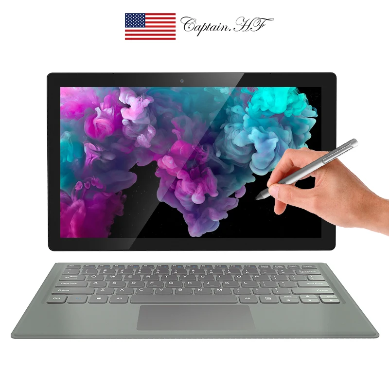 US Captain Ноутбук/Планшет 2 в 1 с диагональю 11,6 дюймов на базе Windows - Цвет: 4G 64G