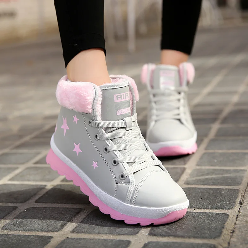 

Women's Winter Plus Velvet Warm Snow Boots Outdoor Non-slip Cotton Boots fashion shoes 2019 women shoes