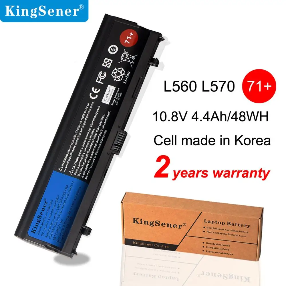 Аккумулятор KingSener для Lenovo Thinkpad L560 L570 SB10H45073 SB10H45074 SB10H45071 00NY488 00NY489 00NY486 71 + 4400 мАч |