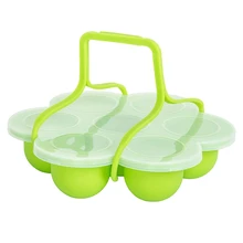 Силиконовая форма для укусов яиц с зажимом крышкой и ручками другие аксессуары для приготовления пищи под давлением | контейнер для детского питания, форма для выпечки, без льда