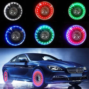 

Solar LED valve light wheel decorative lights strobe lights colorful hot wheels