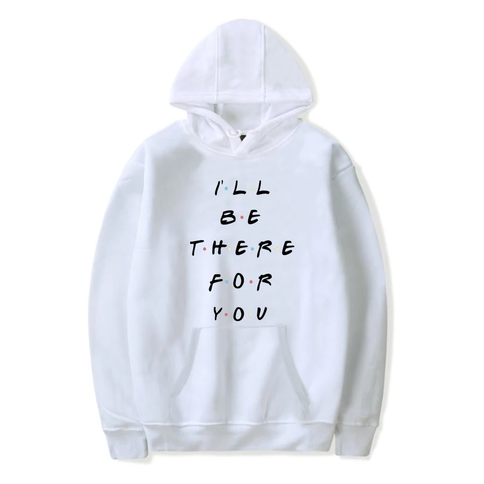 L'll Be There for You, флисовый пуловер с буквенным принтом худи для мальчиков и девочек, Повседневная Уличная одежда, толстовки для девочек Новая одежда для мальчиков и девочек