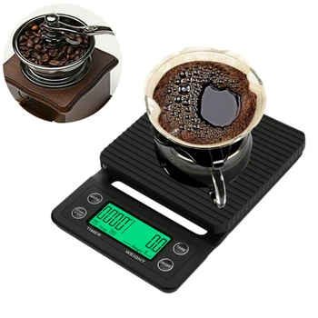 

3kg/0.1g 5kg/0.1g Drip Coffee Scale with Timer Portable Electronic Digital Kitchen Scale High Precision LCD Electronic Scales