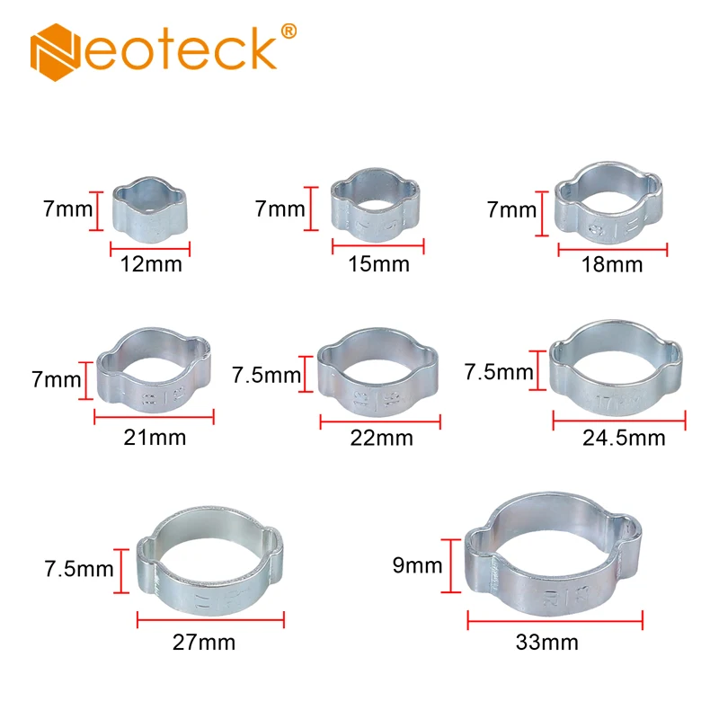 Neoteck 140 шт. 5-23 мм червячный привод топливные зажимы для шланга топлива Комплект