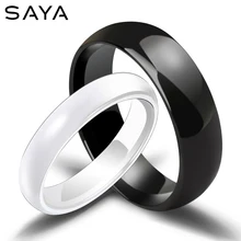 Wholesale Couples Ceramic Rings Two Colors White/Black for Man and Woman Anniversary Engagement and Wedding