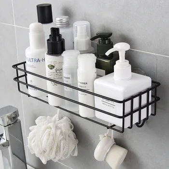

Iron Art Bathroom Rack Bathroom Free Punched Washed yong pin jia Toilet Kitchen Wall Hangers Storage Rack Shower Gel