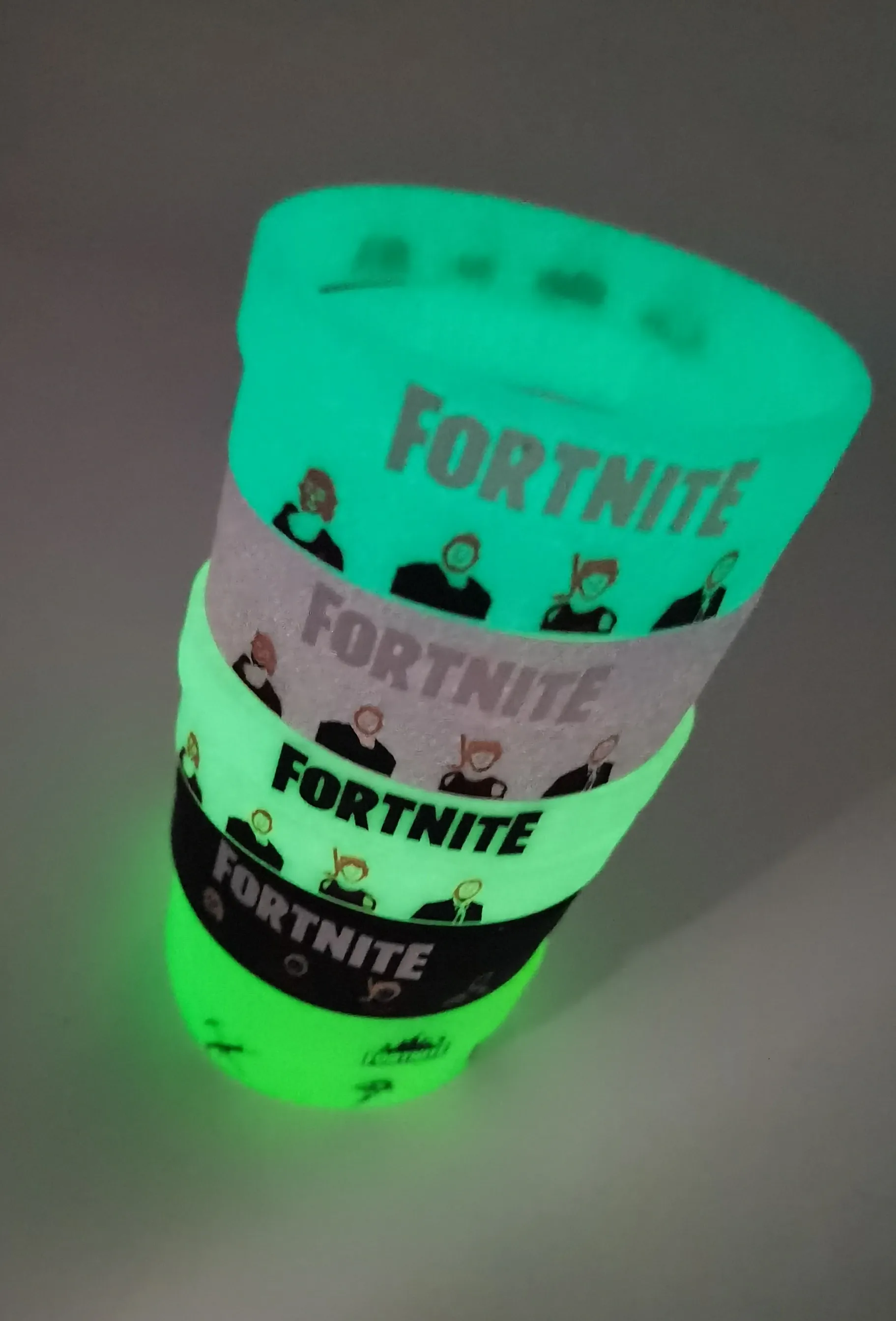 Светящийся силиконовый детский браслет Fortnite резиновый с крепостью для взрослых