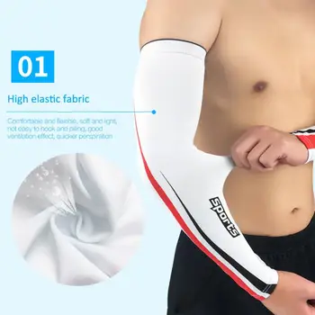 

1pair Of Sport Cycling Running Bicycle UV Sun Protection Cuff Camping Arm Warmers Basketball Elbow Quick Dry Cuff Cover