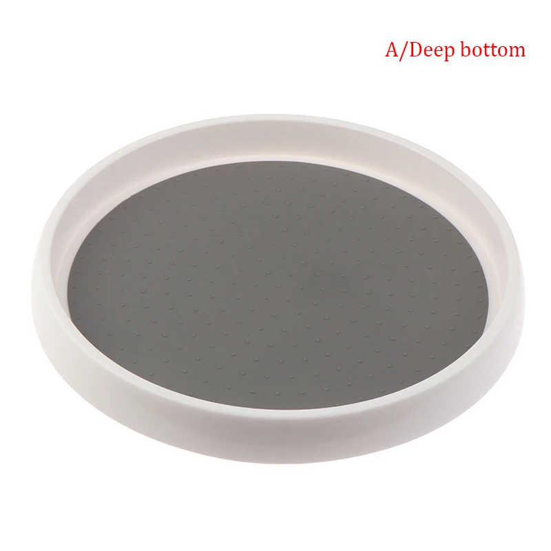 Non-Slip Rotating Storage Tray Fruit Snack Dried Storage Plate Multifunctional Plastic Desktop Organizer For Kitchen Bathroom