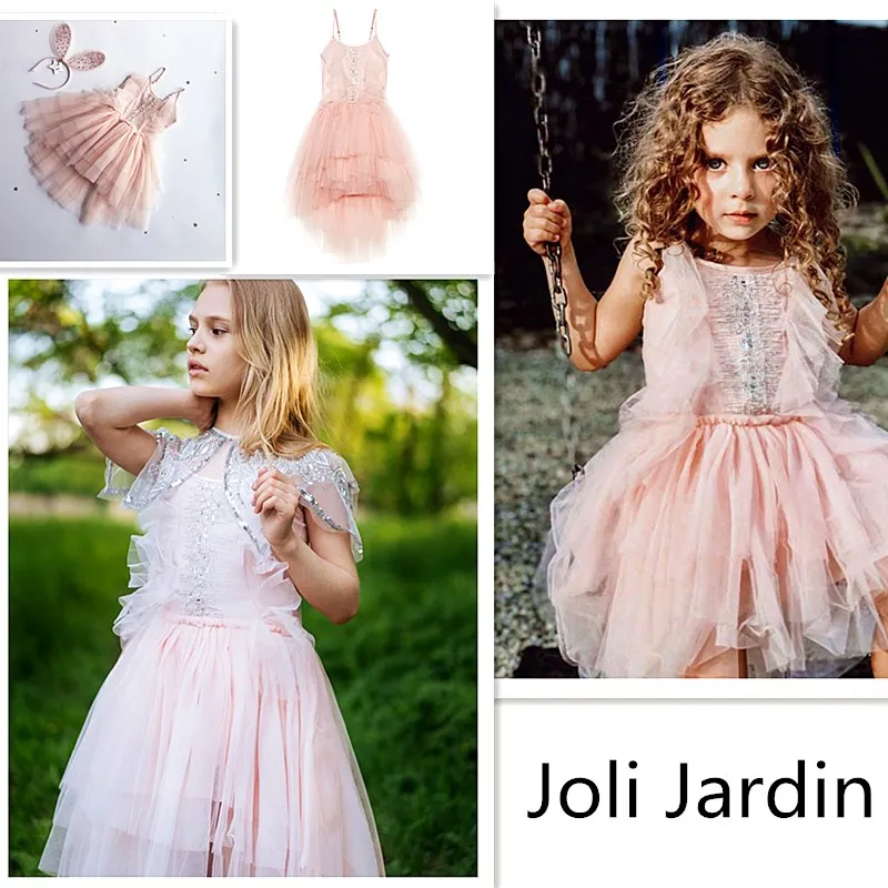 Рождественское платье для малышей; Вечерние Розовые платья-пачки; Роскошные вечерние платья