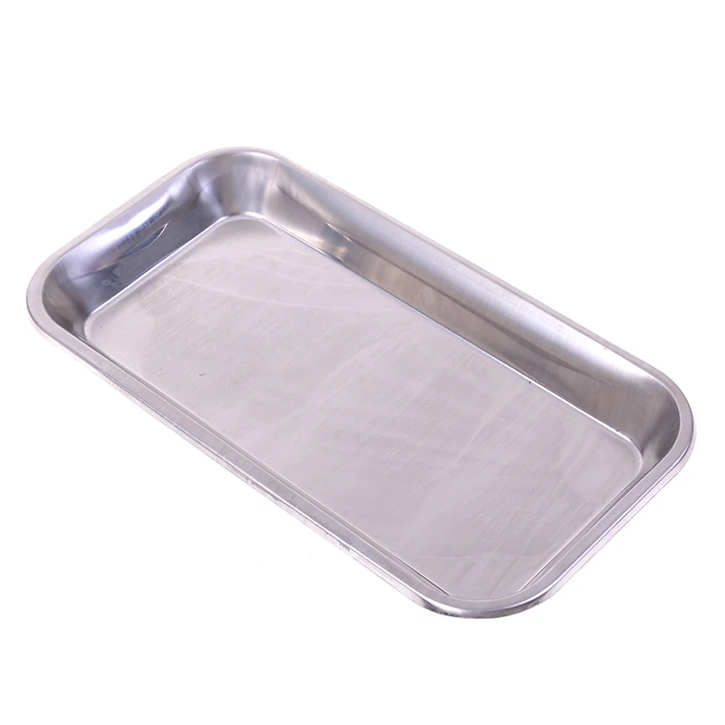 1PCS metal tray Medical Surgical Dental Dish Environmental Convenient Useful Popular Tray Lab Instrument Tools Storage