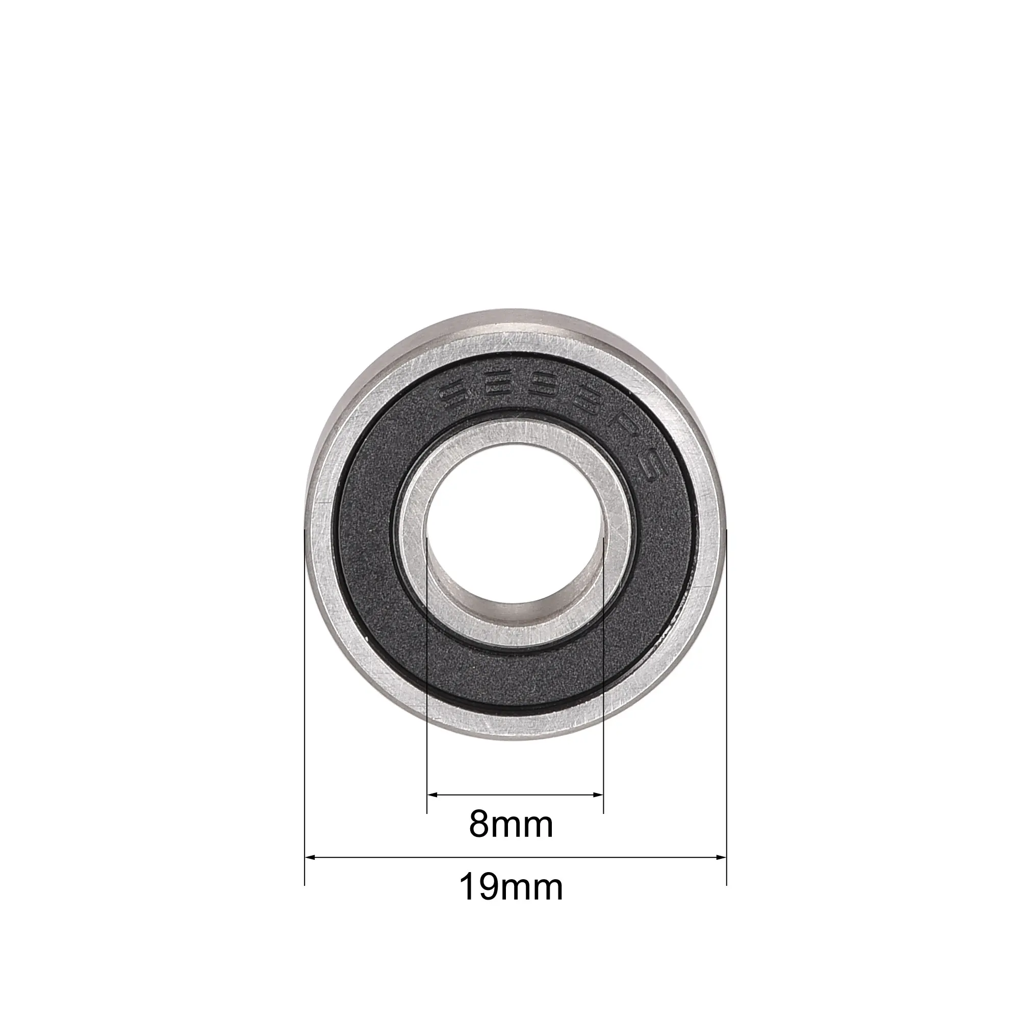 Ball bearings 4pcs Uxcell S698-2RS stainless steel 8x19x6mm double sealed