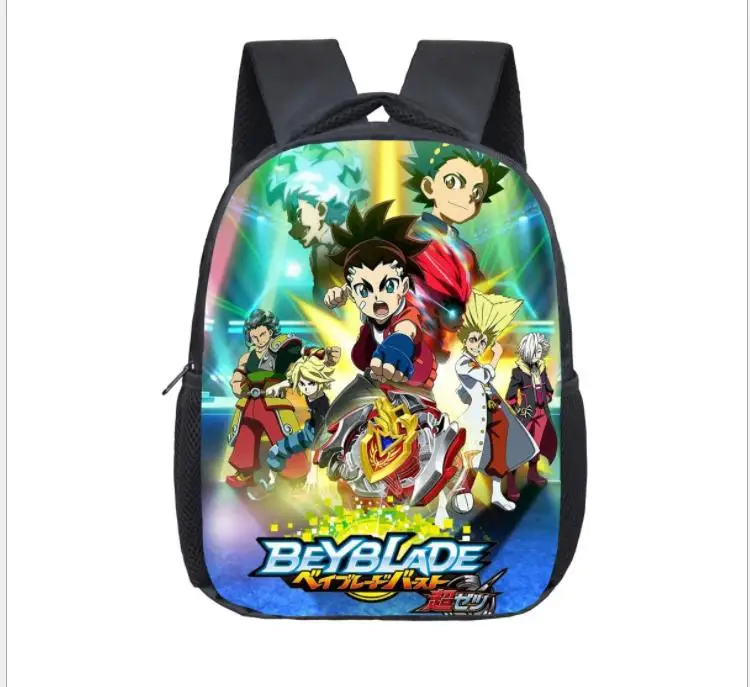 Picture color 12 дюймов Аниме Beyblade Burst рюкзаки для детей студенческий рюкзак для книг Повседневный Рюкзак Мультфильм Mochila школьные подарки - Цвет: Picture color