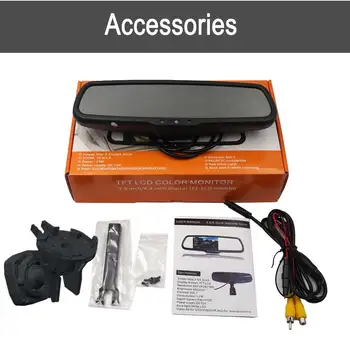 

NO.10 OEM Bracket 4.3 inch HD Car Rearview Mirror Monitor Reversing Camera Monitor Auto Brightenss Change LCD Auto Dimming