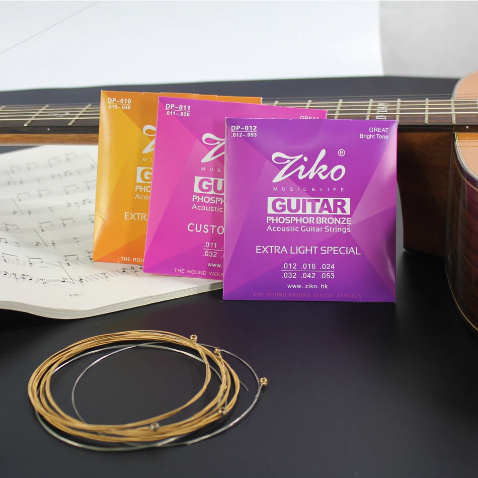 ZIKO-DP-Series-1-Set-of-Acoustic-Guitar-Strings-1st-6th-010-048-011-050-012(5)