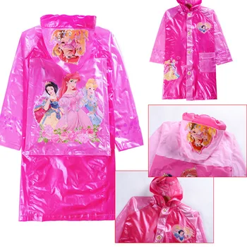 

Disney Children's Raincoat Cartoon with Bag Raincoat Padded Environmental Raincoat Kids Rain Jacket Plastic rain poncho