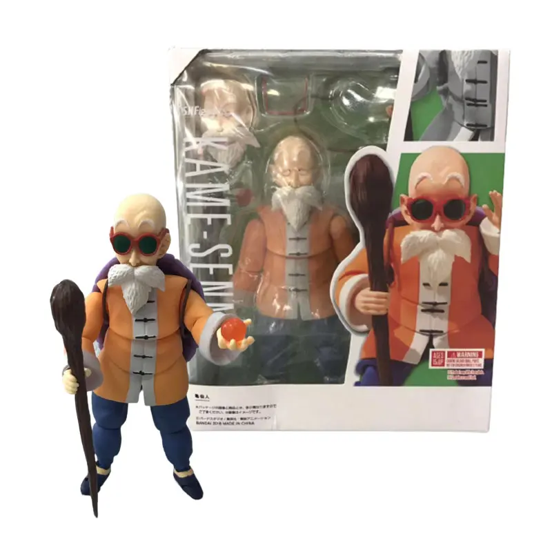 Action Dragon Ball Z Kame Sennin Movable Joint Accessories Model Dragon Ball Master Roshi  Goku Anime Figurine Toys Doll Collect