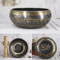 Tibetan Chime Singing Bowl Nepal Tibetan Sing Bowl Handmade Buddha Buddhist Sound Yoga Meditation Healing Copper Singing Bowl 2