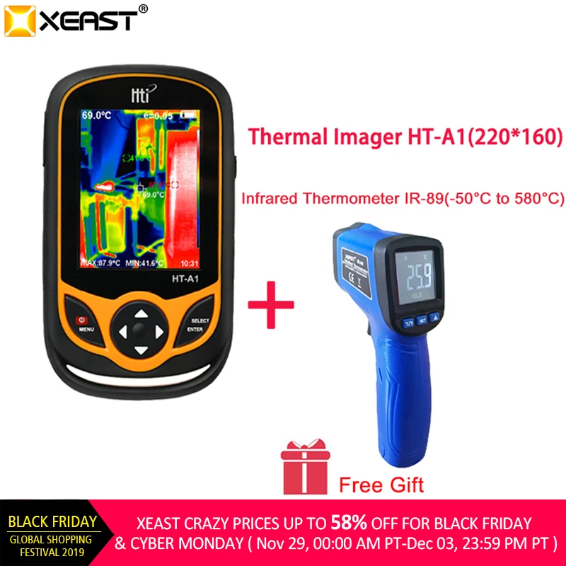 HT-A1 IR89 Ручной цифровой экран TFT тепловая инфракрасная Imager камера 320*240 HT-A2 обновления для охоты на открытом воздухе - Цвет: HT-A1 IR89
