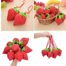 Милые эко-складные сумки для покупок с фруктами, для женщин и мужчин, многоразовые складные нейлоновые сумки для продуктов, сумка для хранения продуктов, овощей