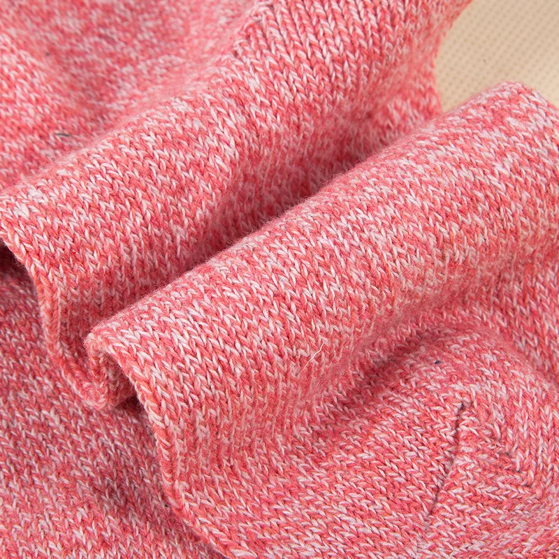 Autumn Winter Female Rabbit Wool Socks Thickened Warm Lovely Flat Solid Color Women Socks